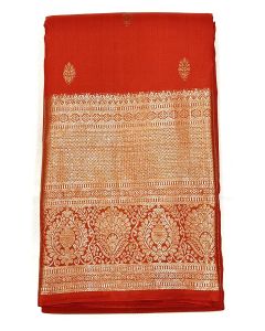 Pure Kanchipuram Silk Saree Body Mustard Border Mustard