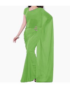 Chiffon Silk Fabric Leaf Green