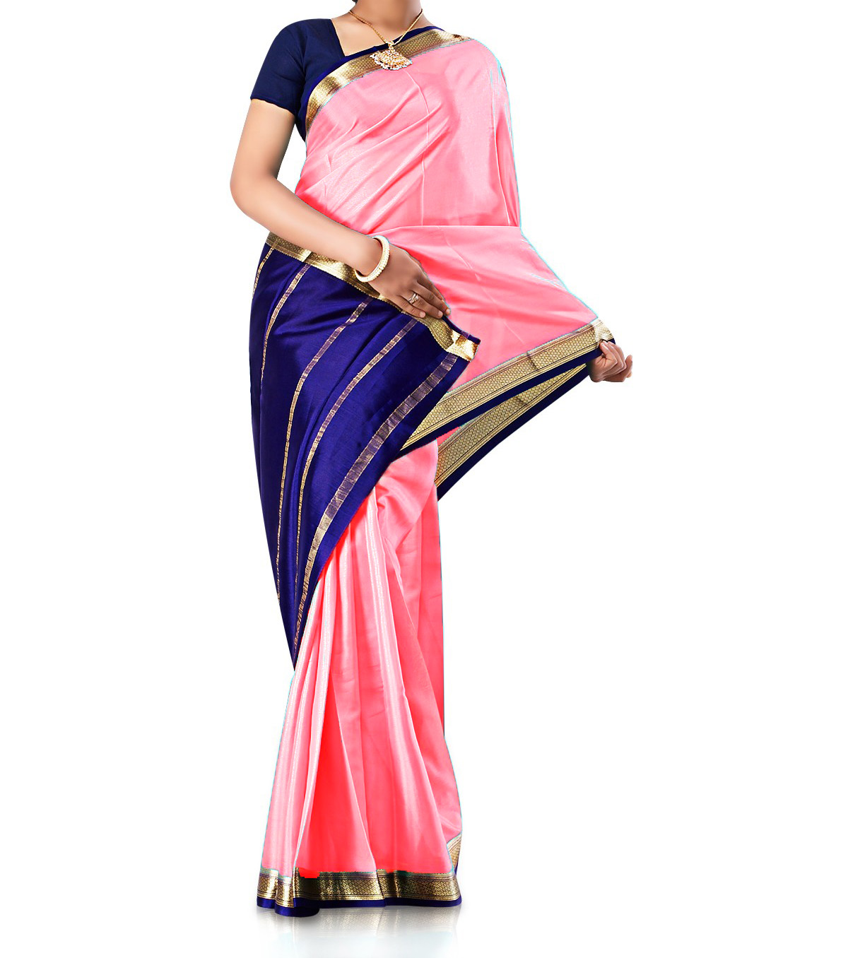 Mysore Crepe Sarees Pink